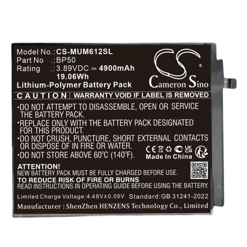Battery  xiaomi bp50 pad 6s pro 12.4
