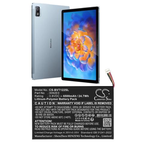 Battery  blackview 3092 tab 12 pro