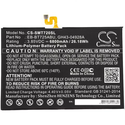 Battery for tablet samsung eb bt725abu galaxy tab s5e