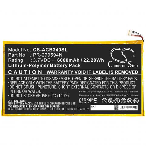 Battery for tablet acer iconia one 10 b3 a40