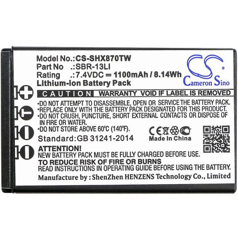 Battery  standard horizon sbr 13li