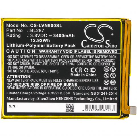 Battery  lenovo bl287 k9 note