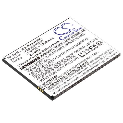 Battery  philips ab2500awmt