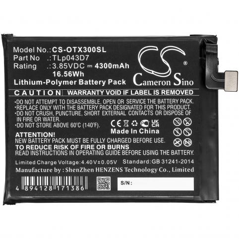 Battery for phone alcatel tlp043d7 3x mobile