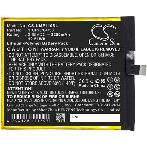 Battery  umi 1icp/5/64/58 umidigi one pro