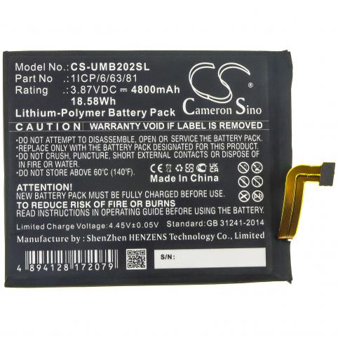 Battery for phone umi umidigi bison