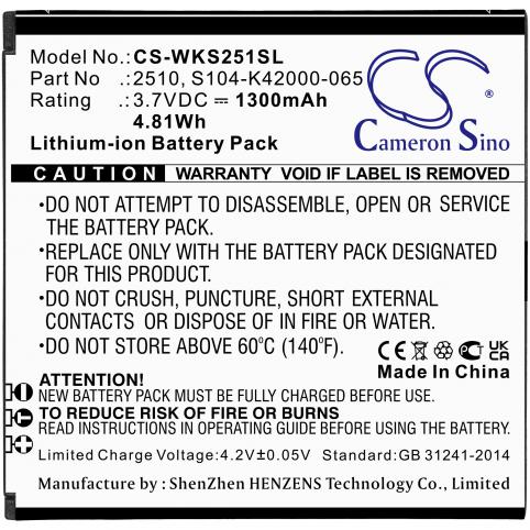 Battery mobile wiko v2510
