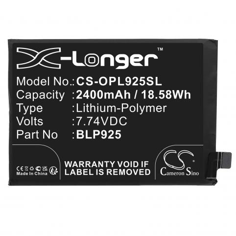 Battery  oneplus blp925 10r