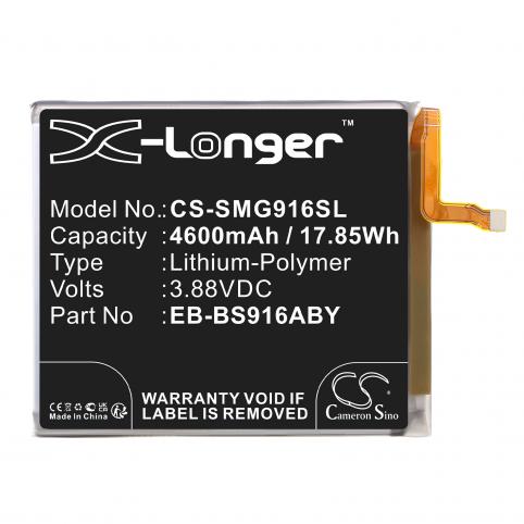 Battery for phone samsung eb bs916aby galaxy s23+ mobile