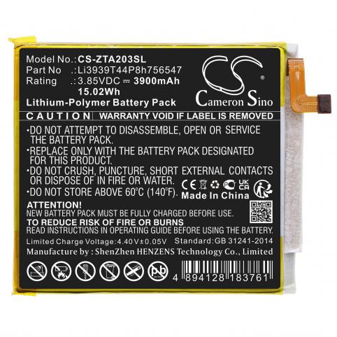 Battery  zte li3939t44p8h756547