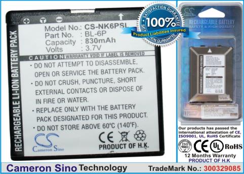 Battery mobile nokia 6500c