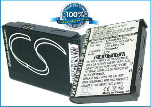 Battery  samsung noirjack ii , sgh-i617 , sph-m300 , samsung stripe , sph-m300 ,