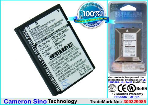 Battery mobile lg cg180cg810kg288lx160