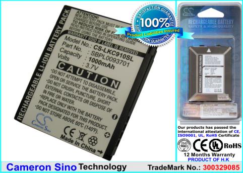 Battery mobile lg kc910