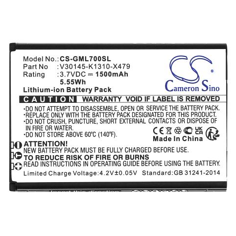 Battery for phone gigaset v30145 k1310 x479 gl7 mobile