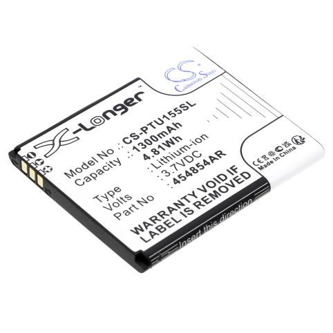 Battery for phone panasonic 454854ar kx tu155 mobile