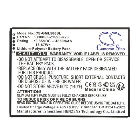 Battery for phone gigaset s30853 z1523 r23 gs5 mobile