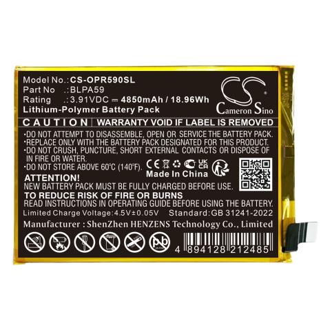 Battery mobile oppo reno12 5g