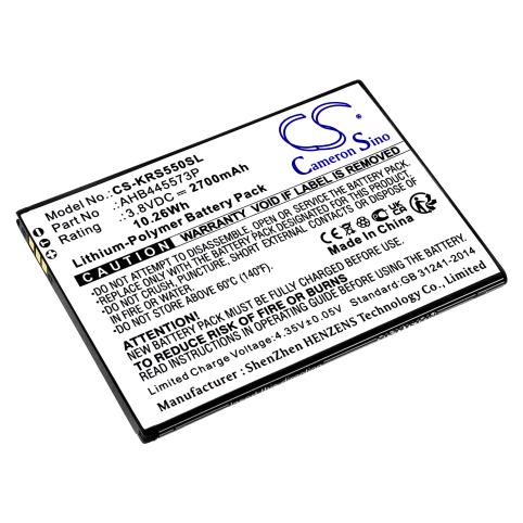 Battery for phone konrow ahb445573p easy k55 mobile