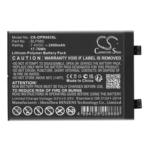 Battery  oppo blp985 realme gt neo5