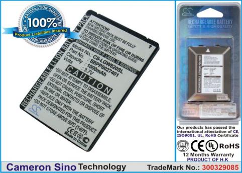 Battery mobile lg intouchmaxgw620us