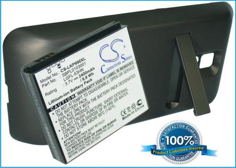 Battery  lg haute capacitée p990 optimus 2x optimus speed star p999 g2x p920 op