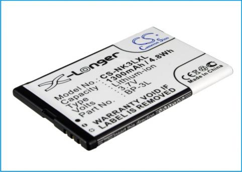 Battery  nokia haute capacitée 303, 603, lumia 710, asha 303, sabre