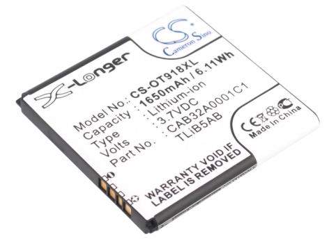 Battery for phone alcatel mobile ot 918 mix