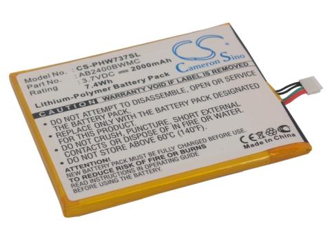 Battery  philips ab2400bwmc xenium w737