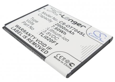 Battery  alcatel tli020f1 one touch pop c7