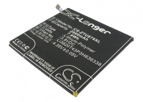 Battery  zte li3820t43p3h636338 u879