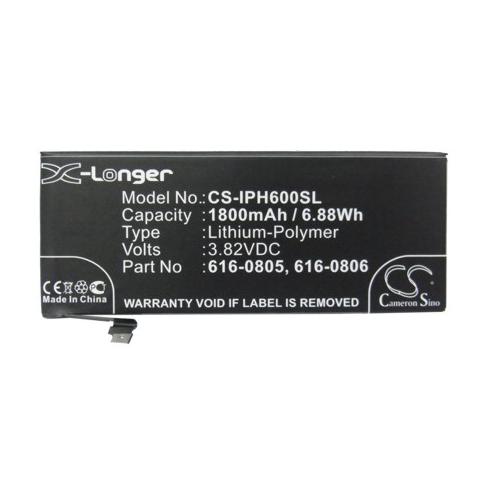 Battery  apple haute capacitée 616-0805 apple iphone 6