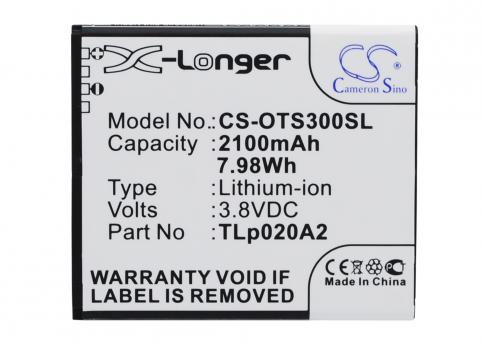 Battery  alcatel tlp020a2 one touch pop s3