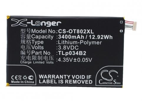 Battery  alcatel tlp034b2 one touch hero