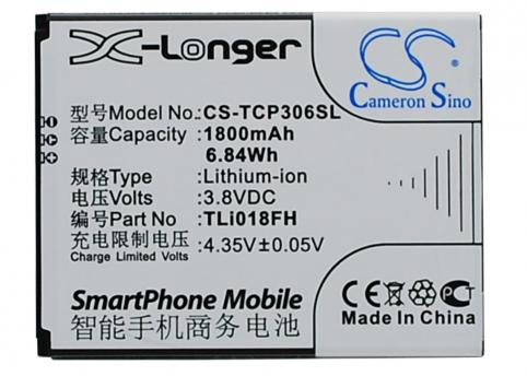 Battery mobile tcl p306w