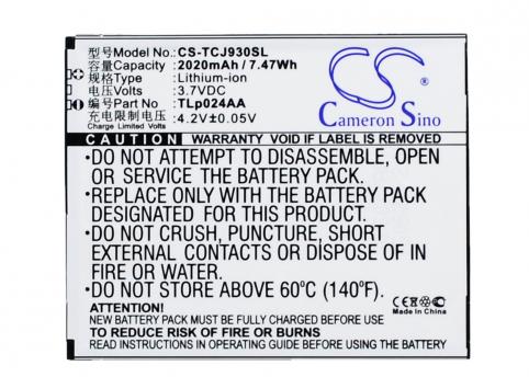 Battery mobile tcl j930