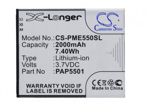 Battery  prestigio pap5501 multiphone 5501 duo