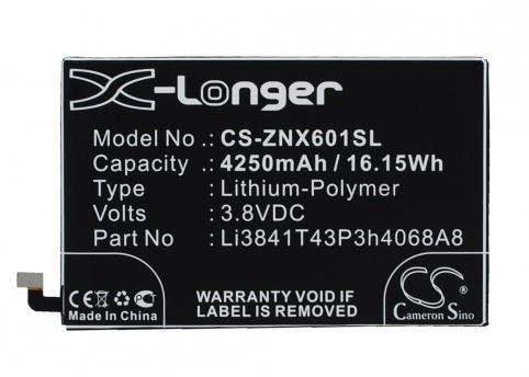 Battery  zte li3841t43p3h4068a8