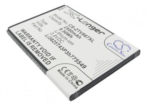 Battery  zte haute capacitée li3825t43p3h775549 v987