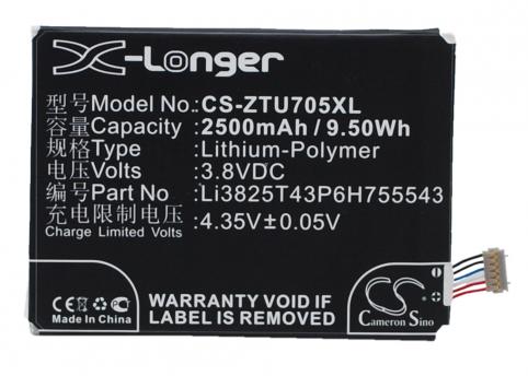Battery  zte li3825t43p6h755543 q705u
