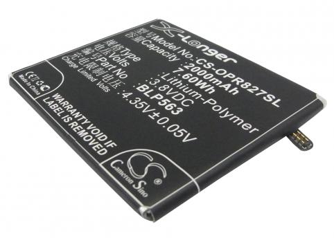 Battery mobile oppo r827