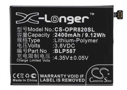 Battery mobile oppo r8205