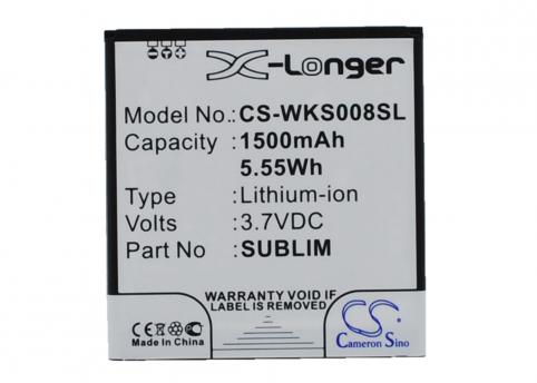 Battery for phone wiko sublim sublim mobile