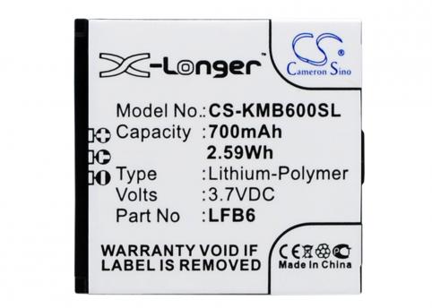Battery  kazam lfb6 life b6