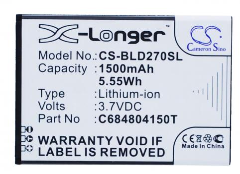 Battery  blu c684804150t dash 4.0