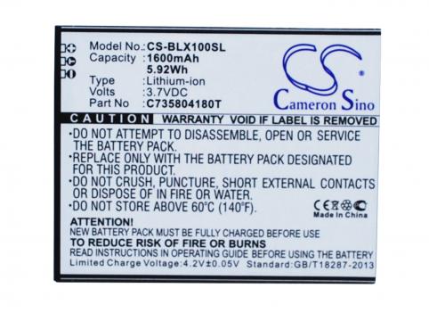 Battery  blu c735804180t life play