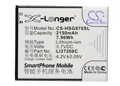 Battery for phone hisense li37200c u970 mobile