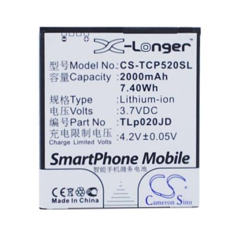 Battery  tcl tlp020jd p520l