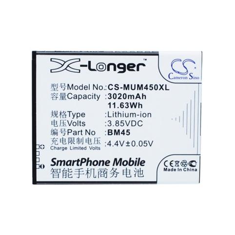 Battery for phone xiaomi bm45 note 2 mobile