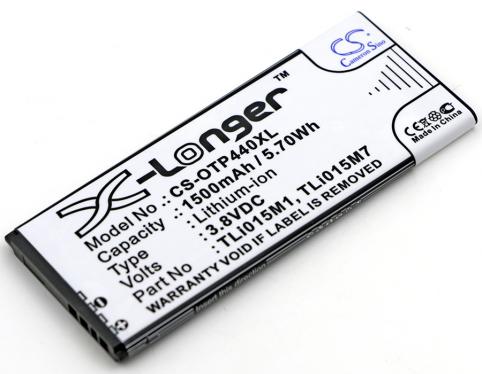 Battery for phone alcatel tli015m1 one touch pixi 4 4.0 mobile